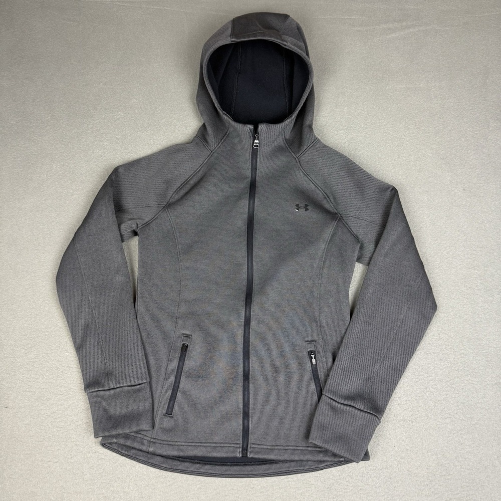 Under Armour  Cold Gear Full Zip Hoodie Jacket Women's XS Gray